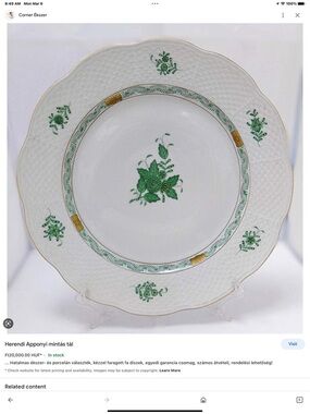Beautiful Apponyi Salad Plates by Herend